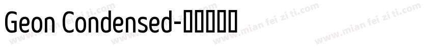 Geon Condensed字体转换